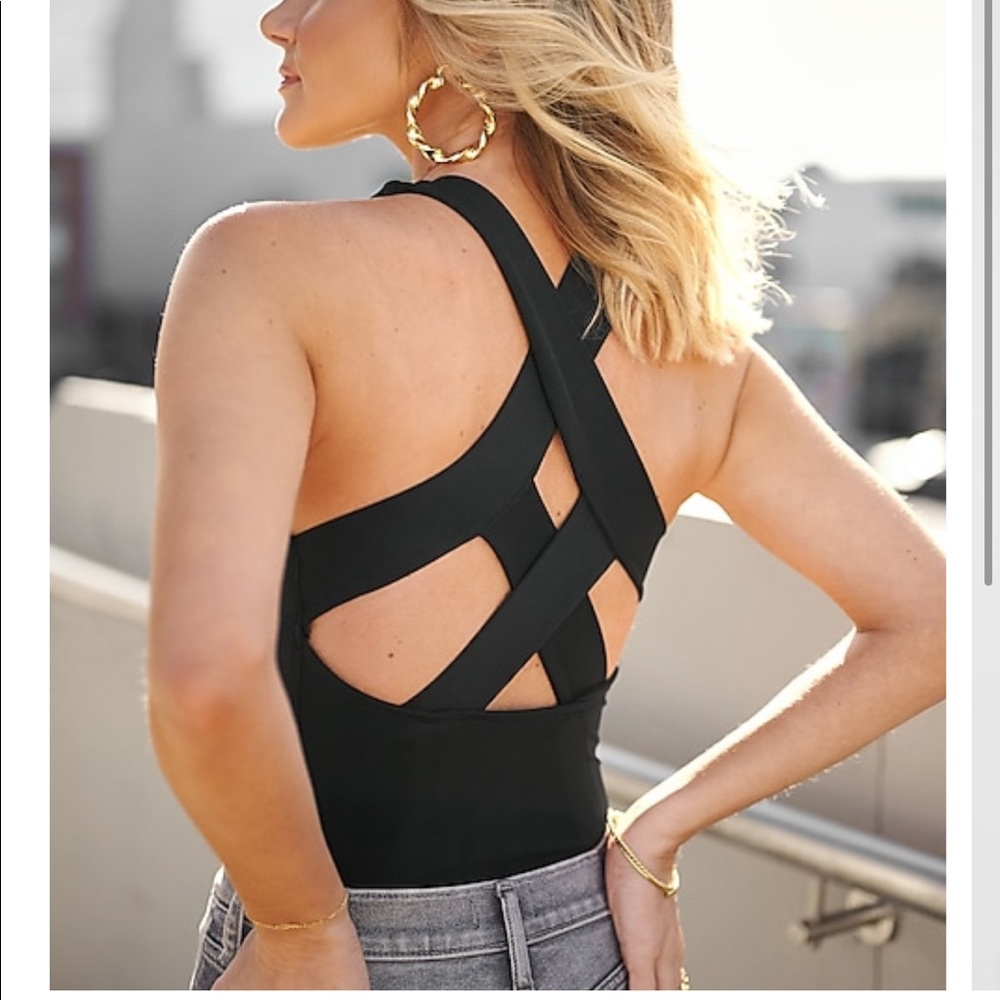 Express Black Bodysuit Top